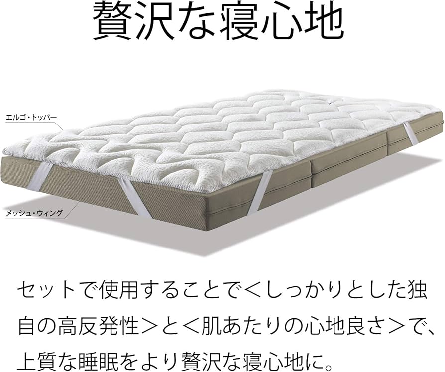 Amazon｜【セット買い】マニフレックス 三つ折り マットレス 高反発