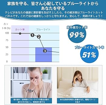 Amazon | 液晶テレビ保護パネル 55インチ テレビカバー アクリル製