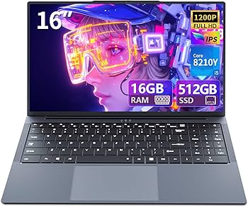 Amazon.co.jp: ノートパソコンCore i5-8210YノートPC 16インチ 16GB