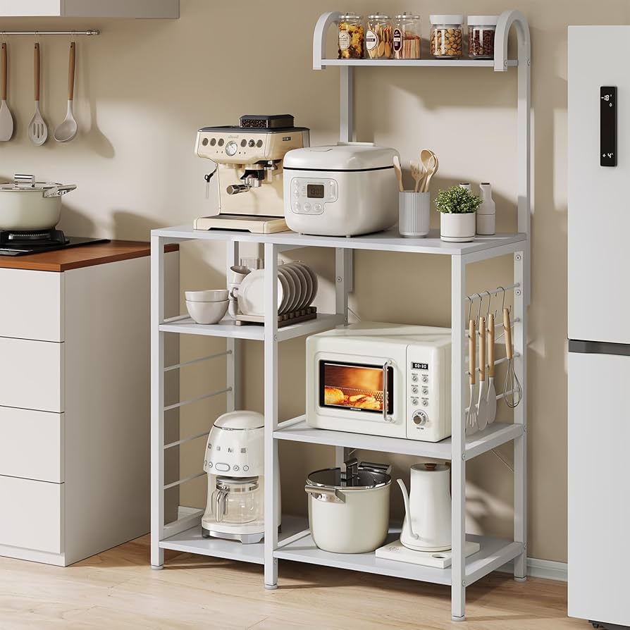 Amazon.co.jp: SuperKois レンジラック キッチンラック レンジ台 食器