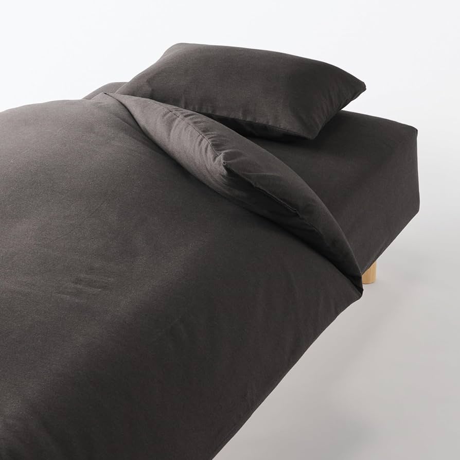 Amazon｜無印良品 綿フランネル掛ふとんカバー ダークブラウン ダブル
