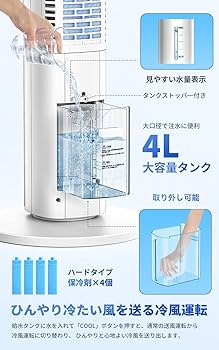 Amazon | 【2025最強版冷却機能】冷風機 強力 人気 クーラー並みに