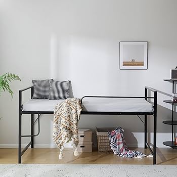 Amazon｜【高さ110cm・ロータイプ】シングル（S）ロフトベッド パイプ