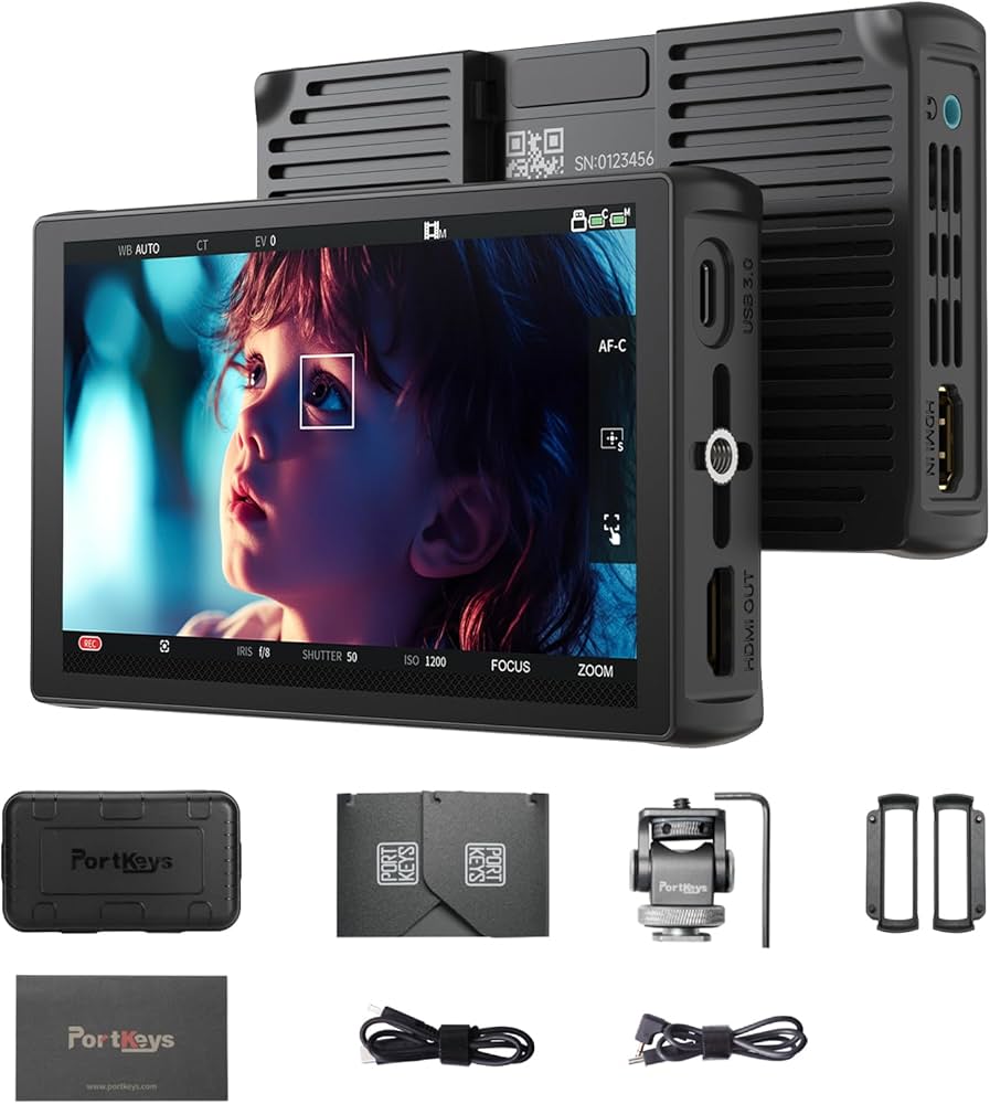 Amazon.co.jp: Portkeys LH5C カメラモニター 5.4インチ 800nit 4K