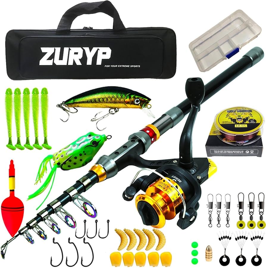 Amazon | GIZMAC 釣り竿セット 釣りセット 釣り竿 伸縮式 投げ竿 釣竿