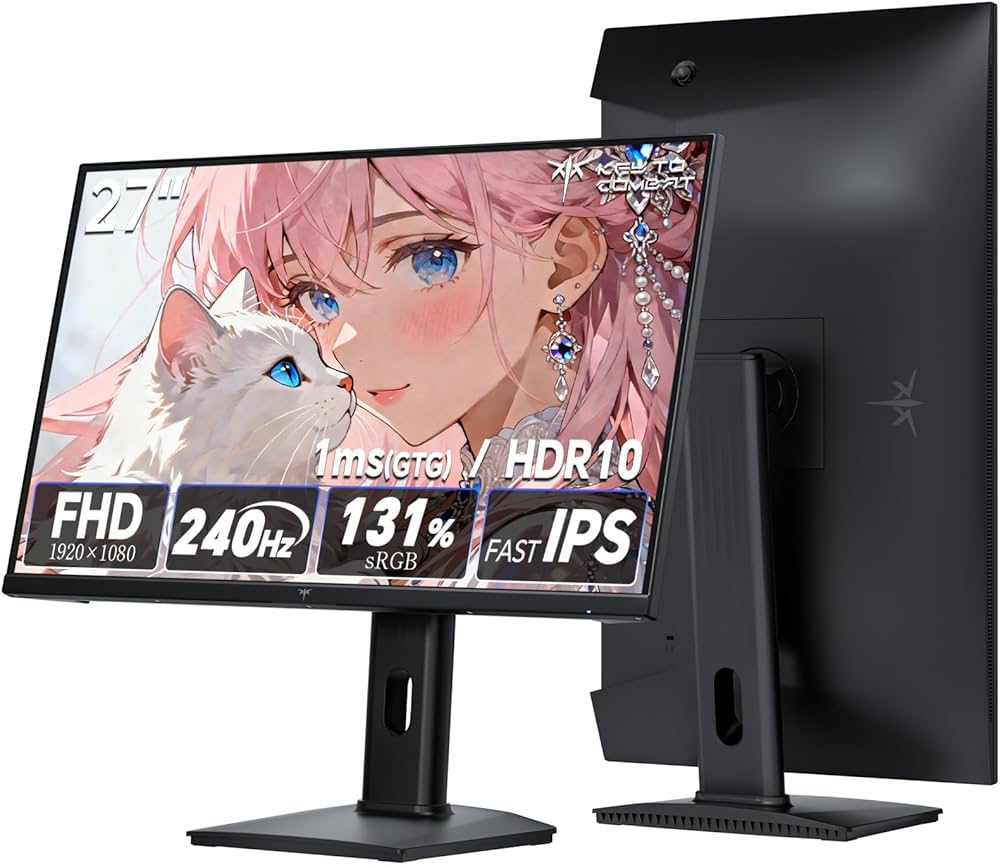 Amazon.co.jp: KEY TO COMBAT 27 インチ ゲーミングモニター (240Hz