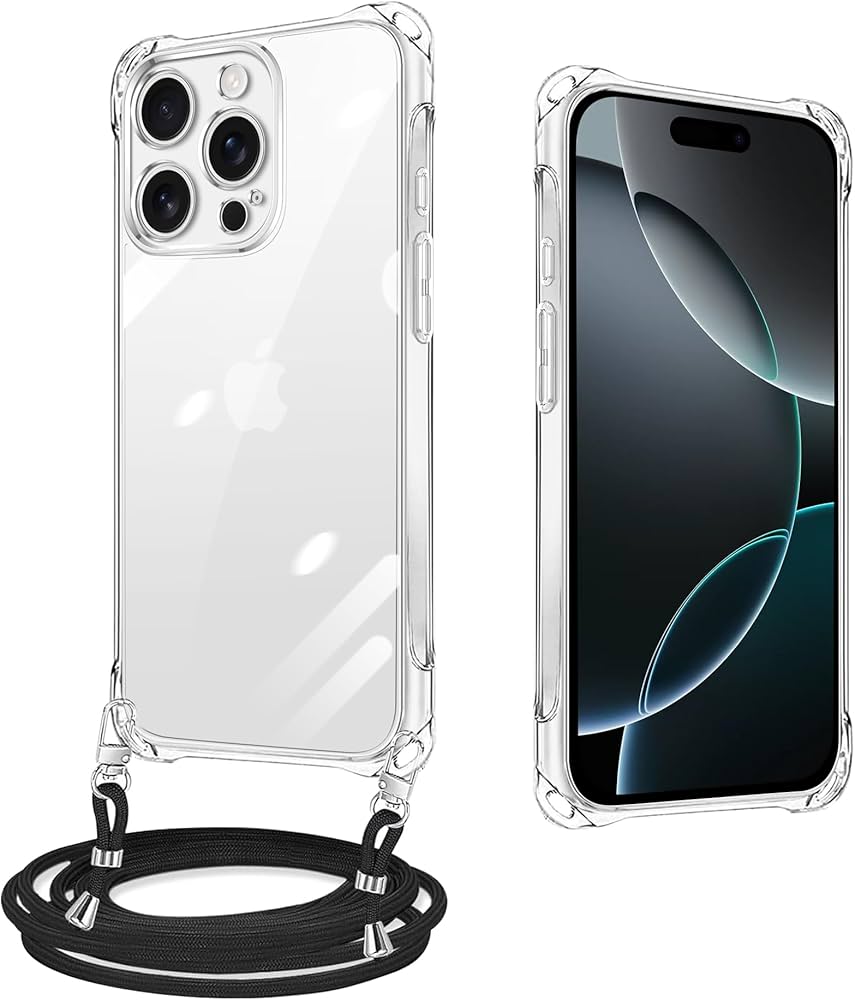 Amazon.co.jp: xiusiteli iPhone 16 Pro ケース クリア ネック