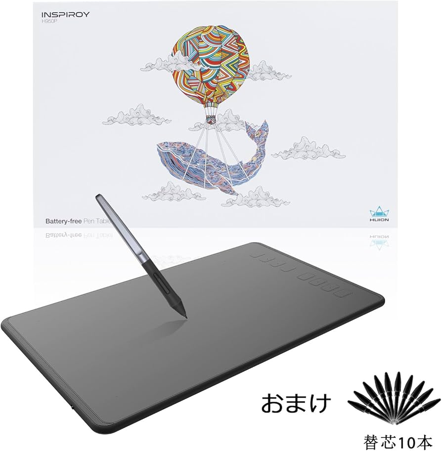 Amazon.co.jp: HUION ペンタブレットH950P PC必要なし スマホで使える
