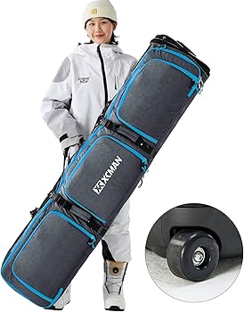 Amazon | XCMAN キャスター付きスノーボードケース、リュックバッグ