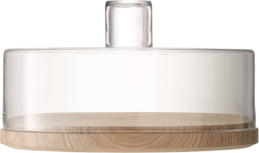 Amazon.co.jp: LSA(エルエスエー) チーズドーム&ウッドトレー クリア