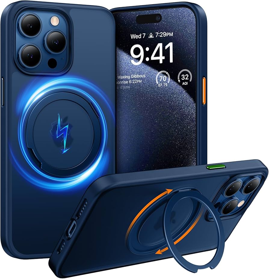 Amazon.co.jp: TORRAS iPhone 15 Pro 用 ケース【多機能360度回転