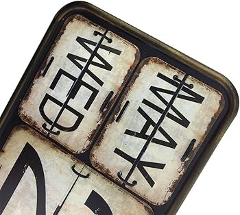 Amazon.co.jp: Fosinz 万年 カレンダー 壁掛けカレンダー ヴィンテージ