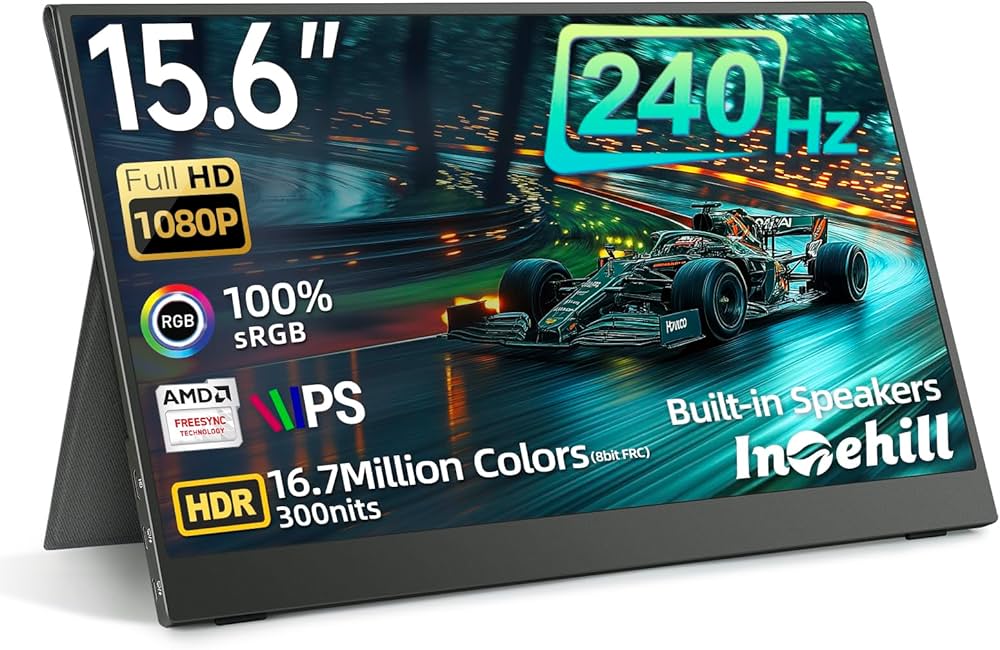 Amazon.co.jp: Intehill モバイルモニター 240Hz 15.6インチ Fast IPS