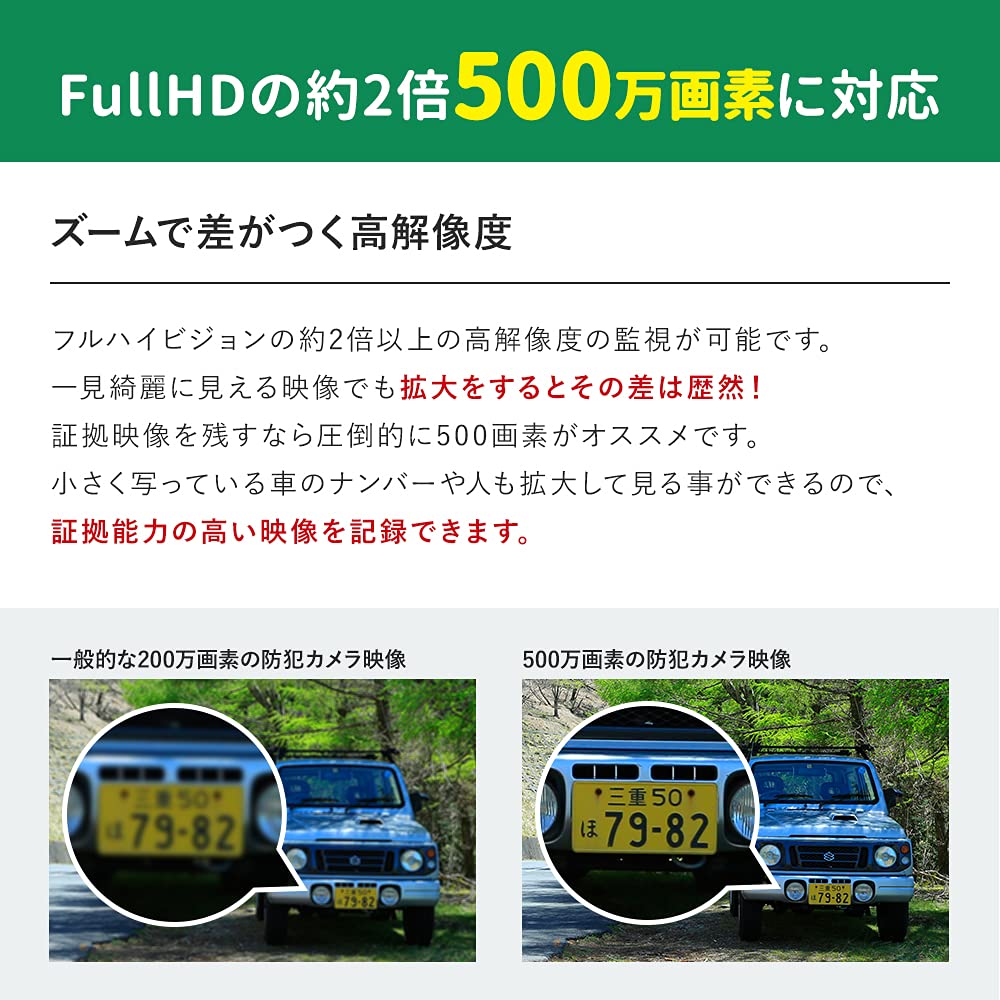 Amazon.co.jp: WTW 塚本無線 安心の国内サポート 500万画素 AHD 屋外防