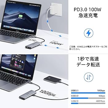 Amazon | MOKiN USB-Cドッキングステーションtype cドッキング