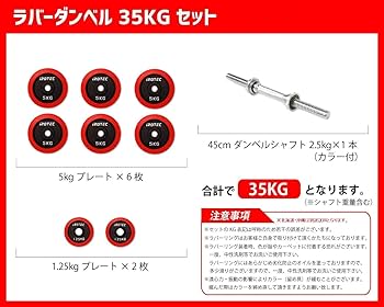 Amazon | IROTEC(アイロテック) ダンベル 35KG スペシャルセット（片手