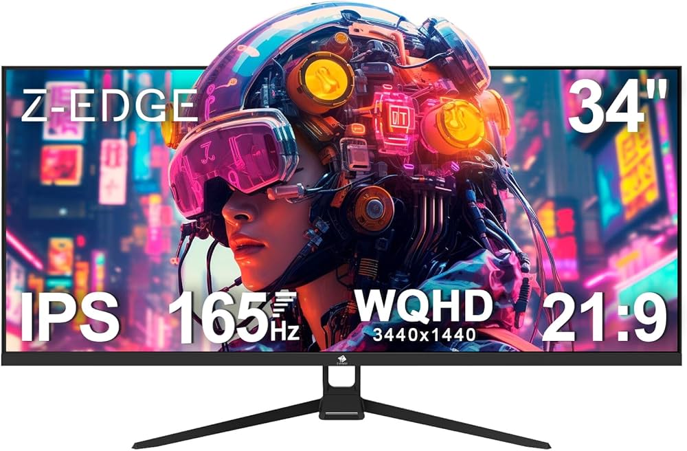 Amazon.co.jp: Z Z-Edge ゲーミングモニター 165Hz ウルトラワイド 34