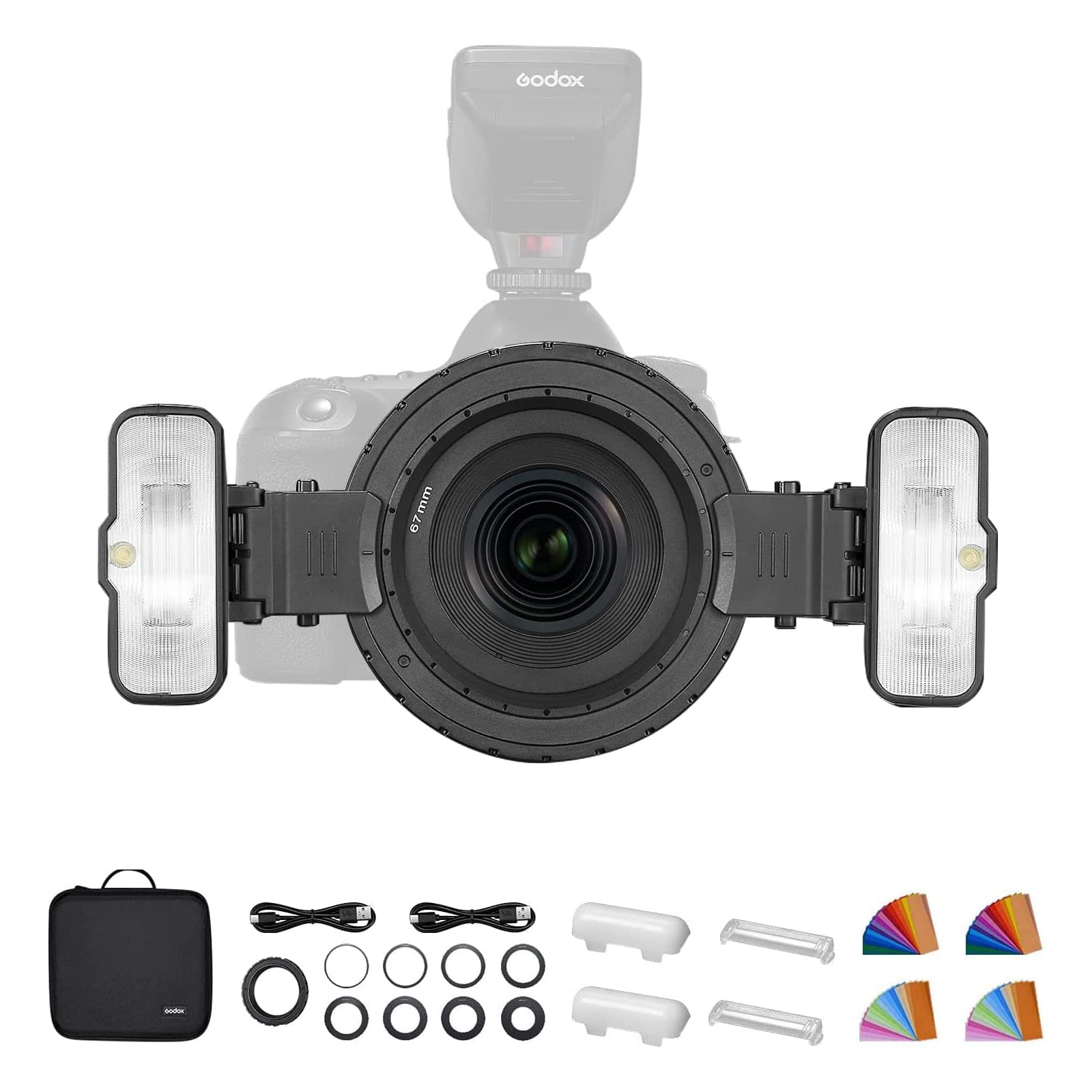 Amazon | Godox MF12-K2 マクロフラッシュ セット TTL 2.4G リサイクル