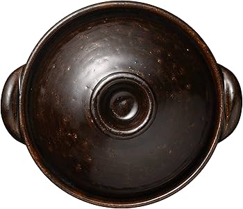Amazon.co.jp: 長谷園 伊賀土鍋 アメ釉 雑炊鍋(1-2人用) 直火対応 NNM