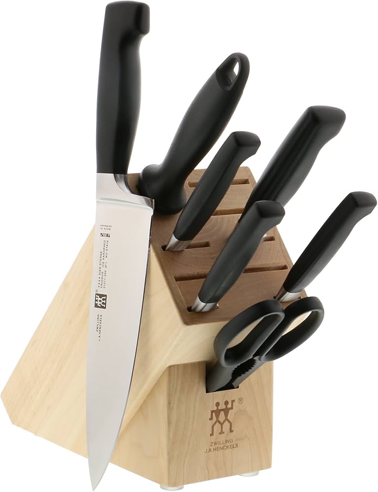 Amazon.com: ZWILLING Four Star Anniversary 8-pc Knife Block Set