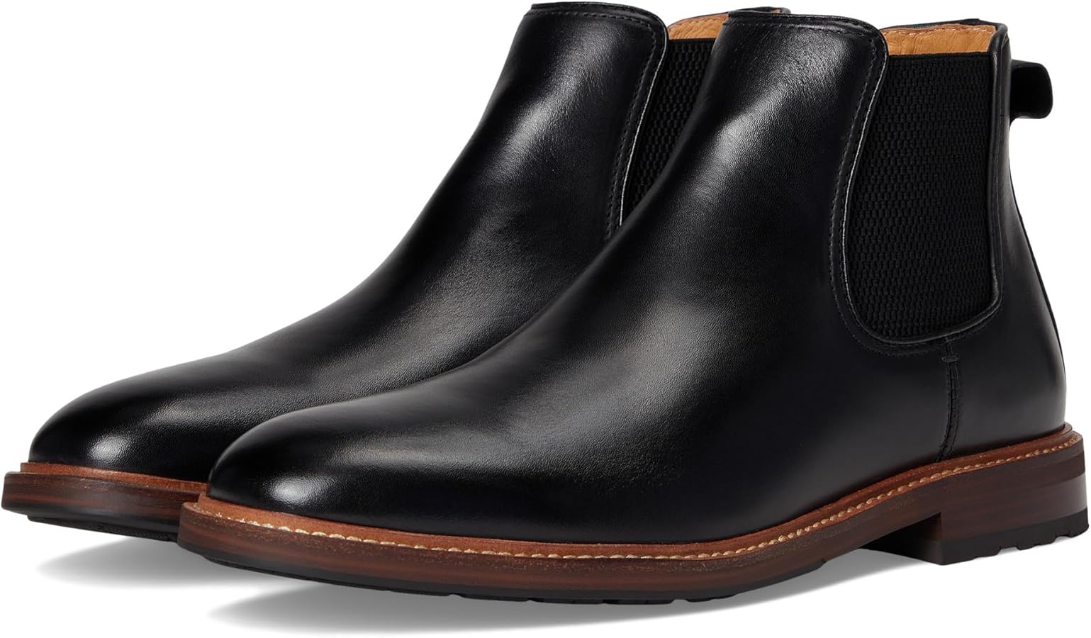 Amazon.com | Florsheim Men's Anthem Plain Toe Gore Boots, Black, 7
