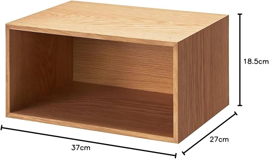 Amazon｜無印良品 スタッキングチェスト・ハーフ・オープン/オーク材