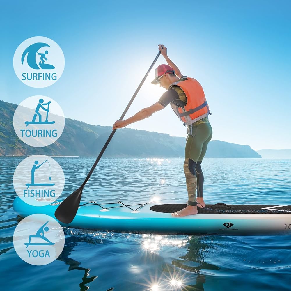 Amazon | 空気注入式スタンドアップパドルボード 10フィート 6インチ x