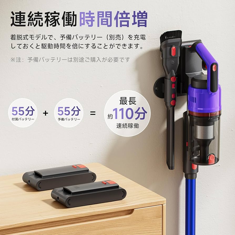 Amazon | 掃除機 コードレス 【2026爆進化！1月新登場 75kPa強力吸引