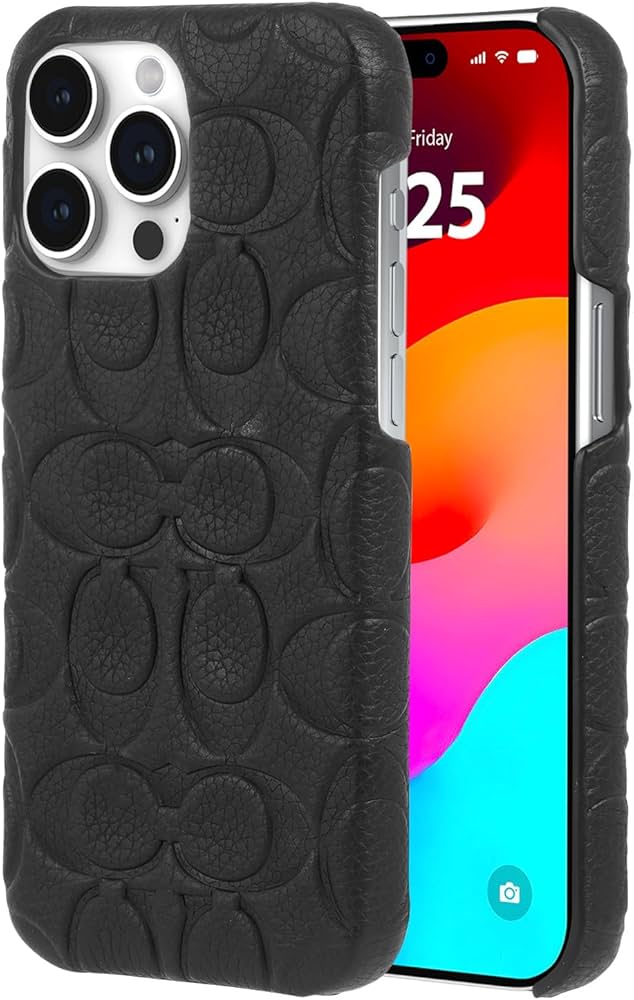 Amazon.co.jp: [Coach] iPhone 15 Pro Max ケース Leather Slim Wrap