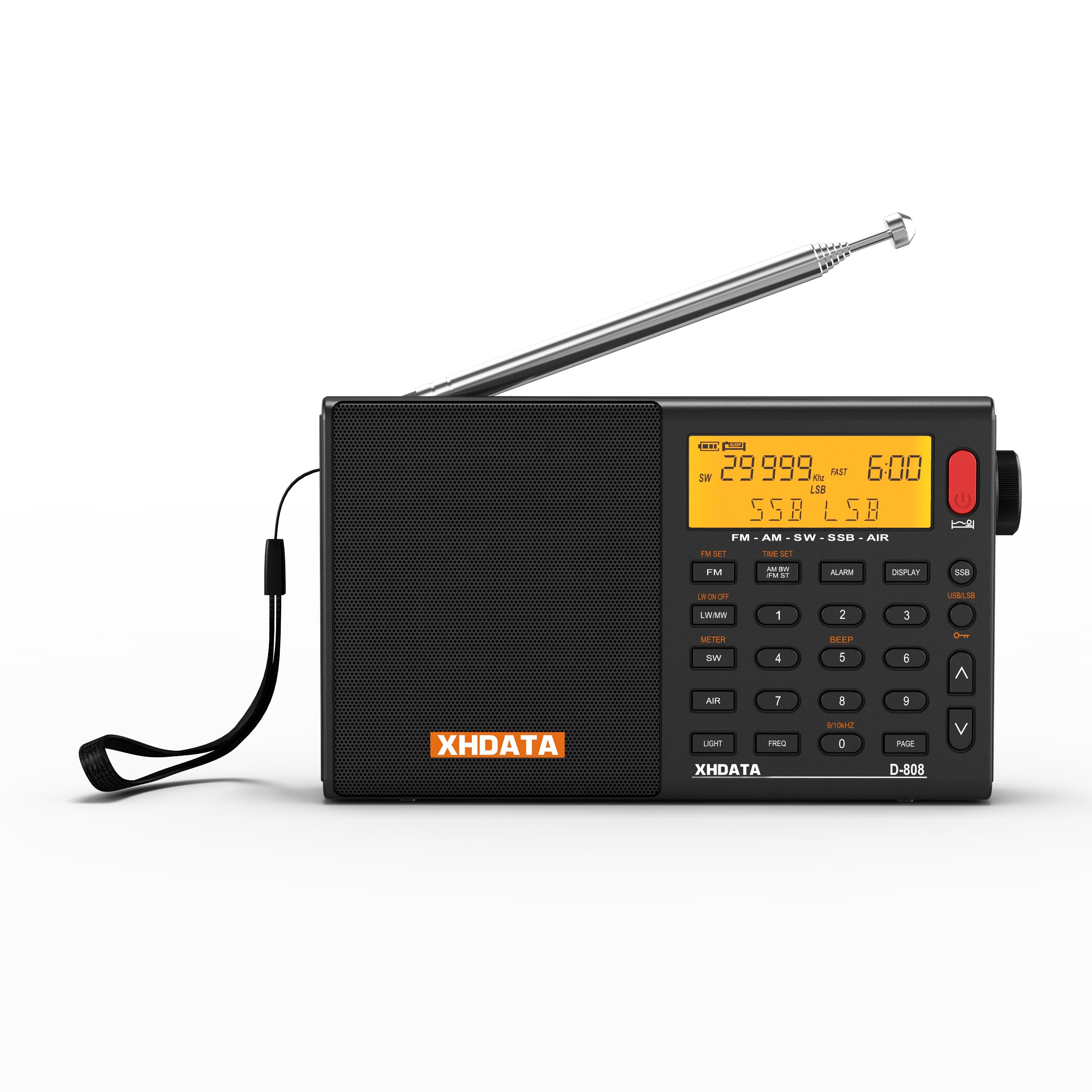 Amazon.co.jp: XHDATA D-808 ポータブルラジオ FM AM SW LW ワイドFM
