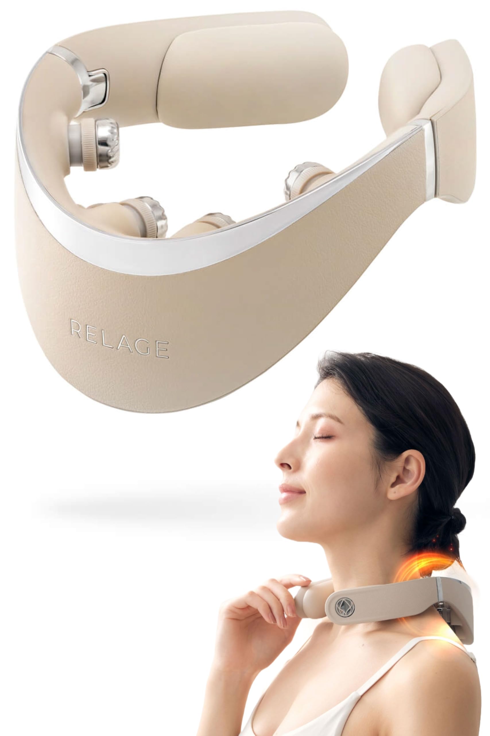 Amazon.co.jp: RELAGE リラージュ ネックケア EMS 振動 温熱 首 肩