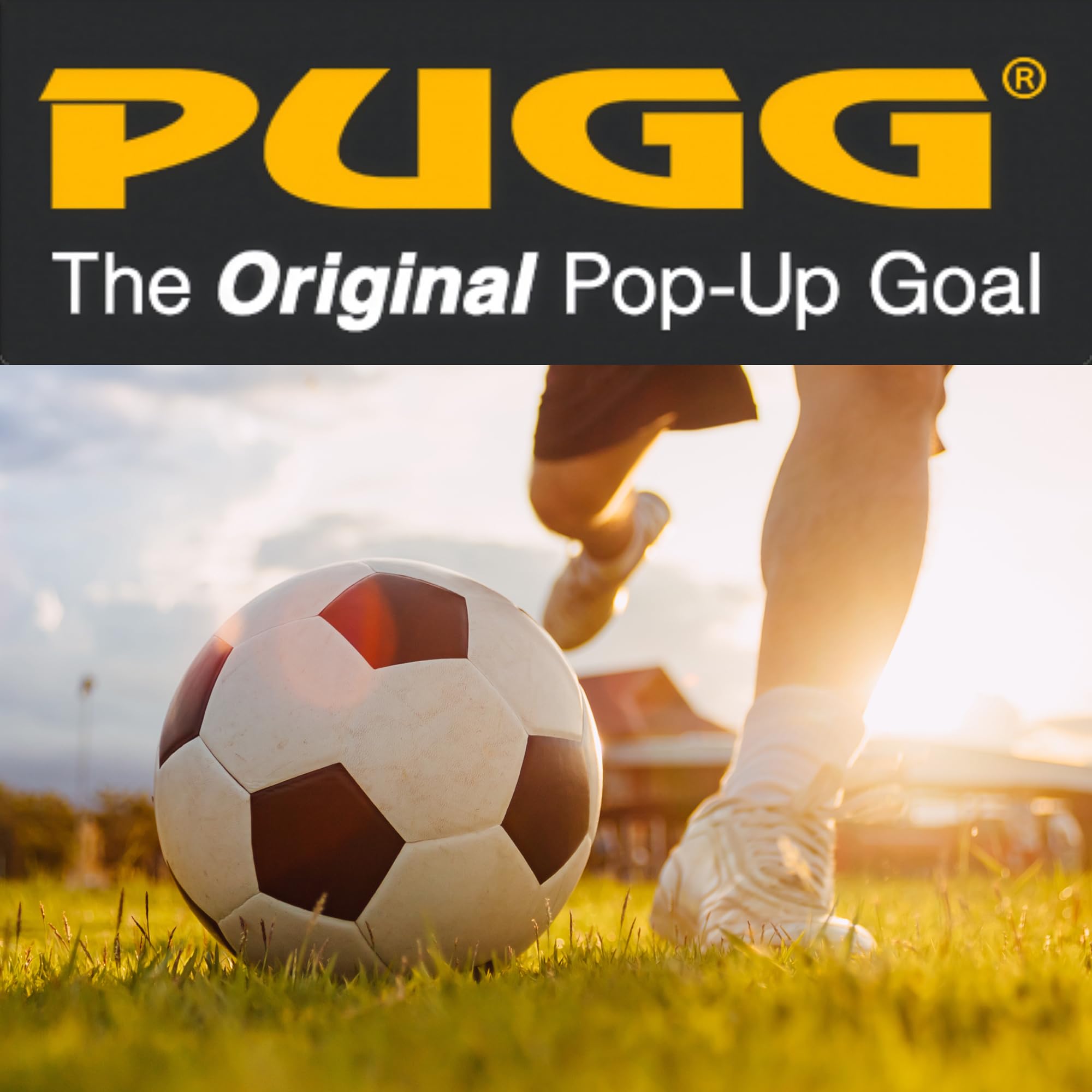 Amazon | PUGG 6フィート ポップアップサッカーゴール、ポータブル