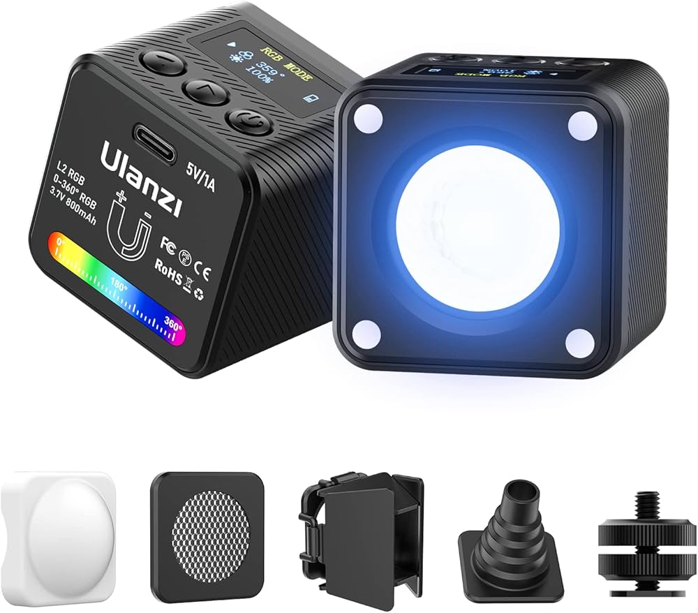 Amazon | Ulanzi RGB撮影ライト LEDビデオライト 360色RGBモード