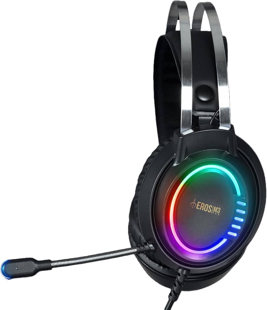 GAMDIAS - Eros M3 - Auriculares para Juegos con iluminación de