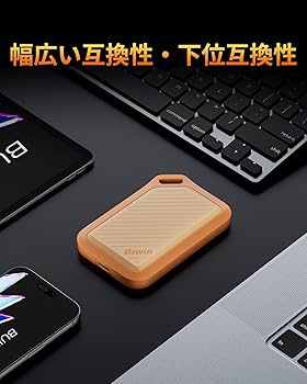 Amazon | Biwin Amber 外付けSSD 1TB PR2000 USB3.2 Gen2x2 最大読出