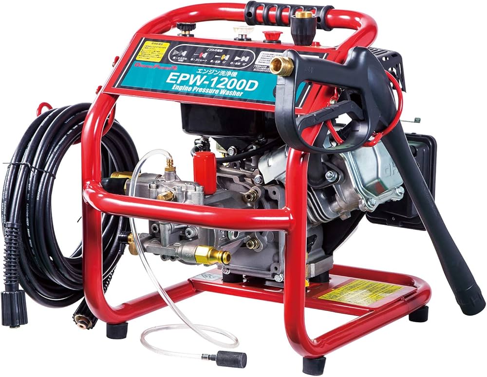 Amazon | [ナカトミ] エンジン高圧洗浄機 12Mpa 電源不要 ノズル4種