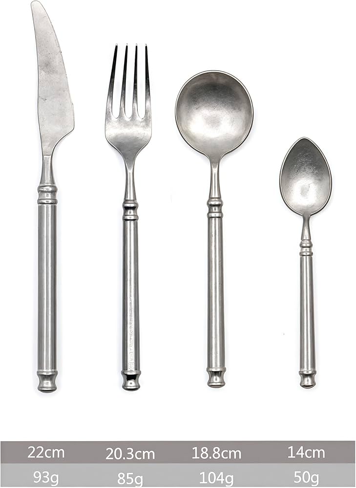 Amazon | ステンレス製 カトラリーセット ヴィンテージ ステンレス食器