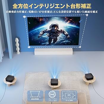 Amazon.co.jp: プロジェクター 家庭用 1200ANSI 【Android TV 14.0搭載