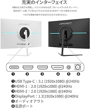 Amazon.co.jp: JAPANNEXT 23.8インチ ゲーミングモニター 240Hz 1ms