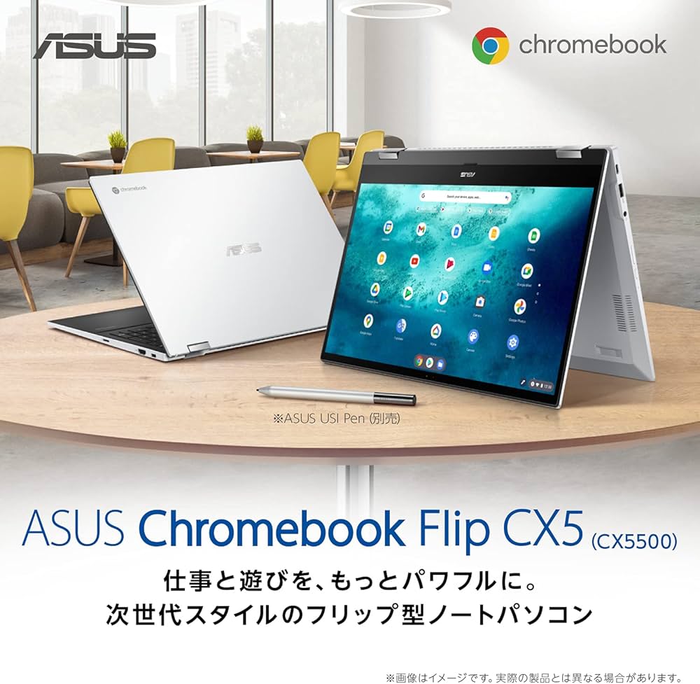 Amazon.co.jp: ASUS Chromebook Flip CX5(CX5500)ノートパソコン(15.6