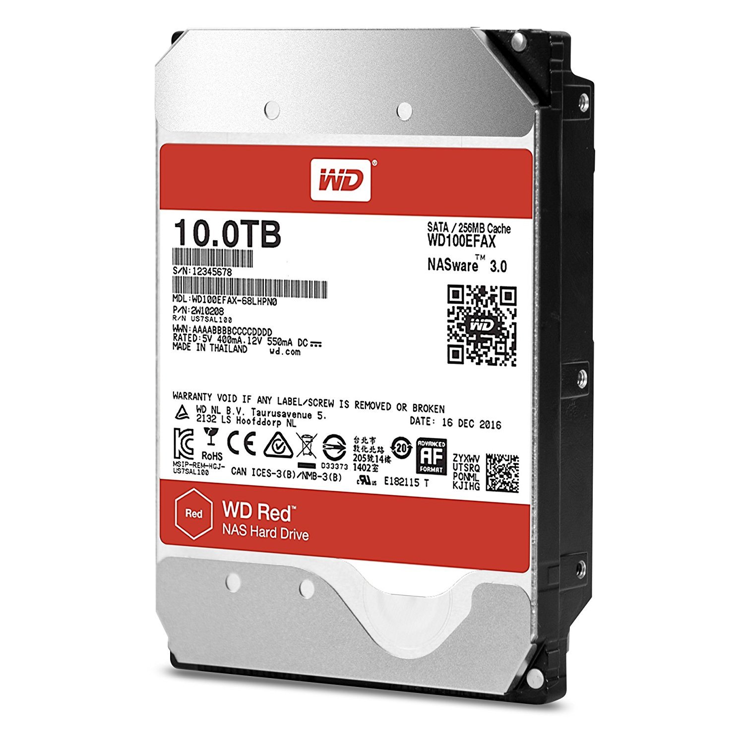 Amazon.com: Western Digital 10TB WD Red NAS Internal Hard Drive