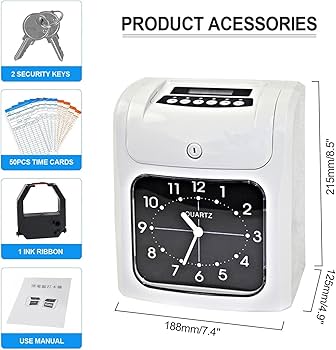 Amazon.co.jp: タイムカード 機械 タイム レコーダー クロック マシン