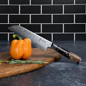 Amazon.com: SENKEN 7-Piece Damascus Kitchen Knife Set - Tsunami