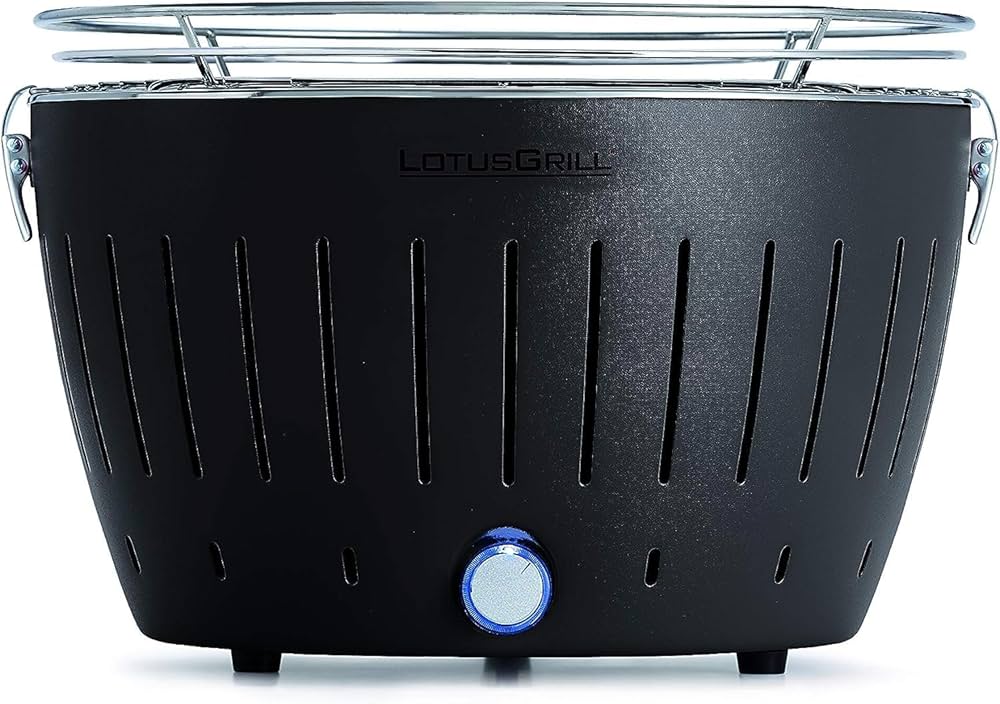 Amazon | 無煙炭火バーベキューコンロ ロータスグリル ダークグレー