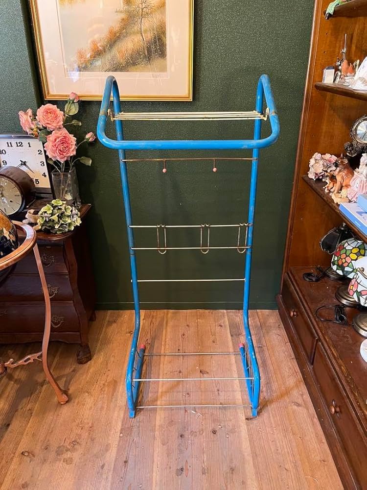 Amazon.co.jp: 鉄製 ハンガーラック ビンテージ 昭和レトロ ジャンク風