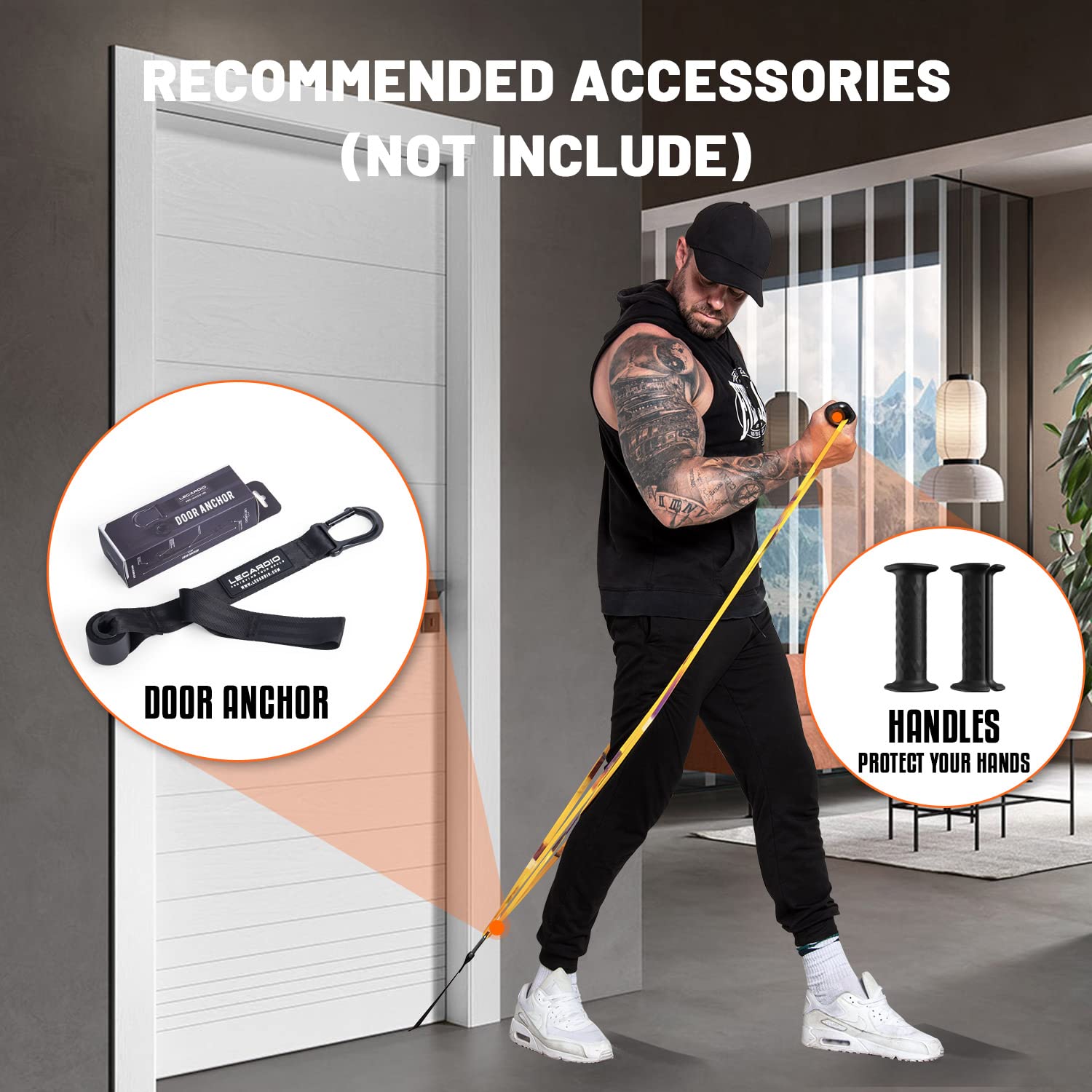 Amazon.co.jp: LECARDIOトレーニングチューブ 迷彩です筋トレチューブ