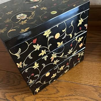 Amazon.co.jp: Kansai 漆器 重箱 フクロウ模様 山本寛斎ブランド 三段