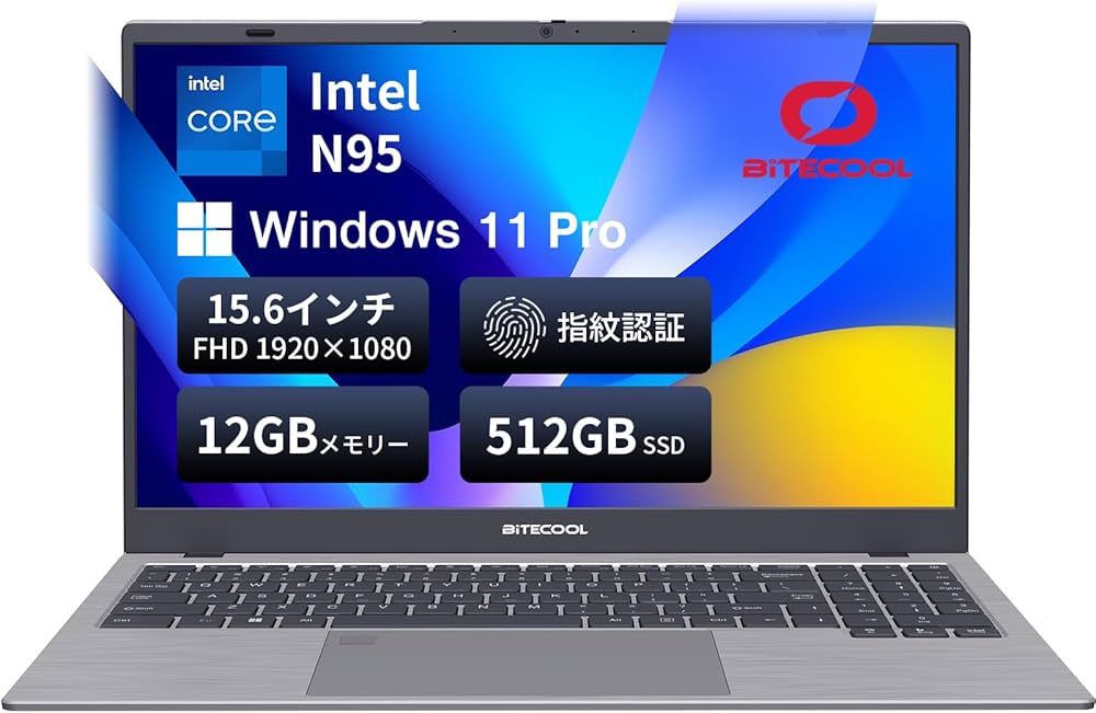 Amazon.co.jp: ノートパソコン Intel Core N95 BiTECOOL 15.6インチ