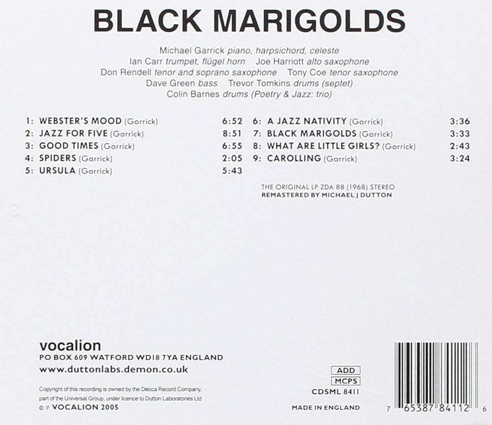 Amazon.co.jp: Black Marigolds: ミュージック