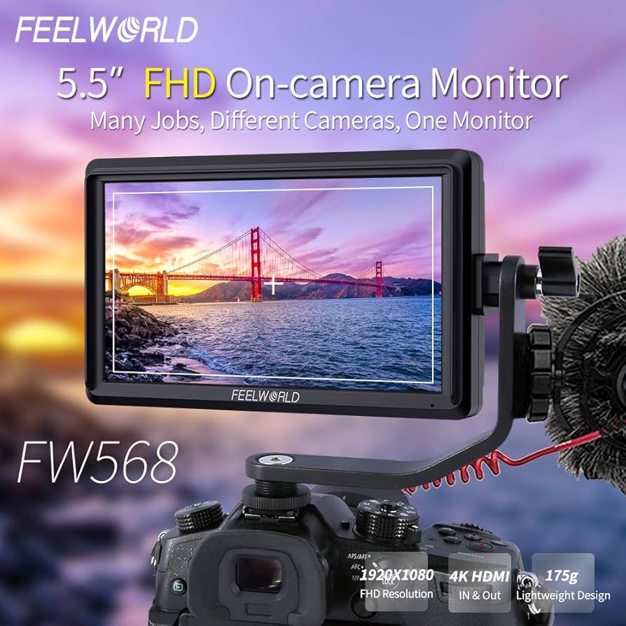 Amazon | Feelworld FW568 V3 カメラ用液晶モニター 6インチIPS 超薄型